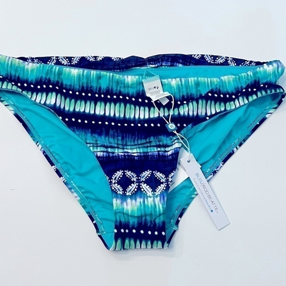 BLEU BY ROD BEATTIE Printed Bikini Bottoms Womens Sun Sea & Sand 12 New - Picture 8 of 9